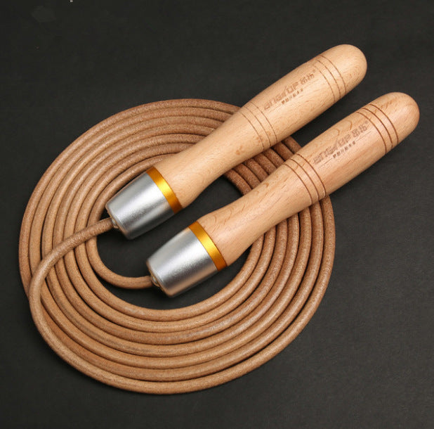 Premium Wooden Handle Adjustable Skipping Rope - Professional Jump Rope