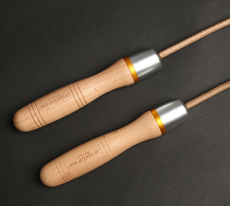Premium Wooden Handle Adjustable Skipping Rope - Professional Jump Rope