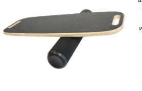 Wooden Balance Board with Roller - Core Stability Trainer