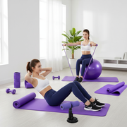 Multiple exercises with fitness set