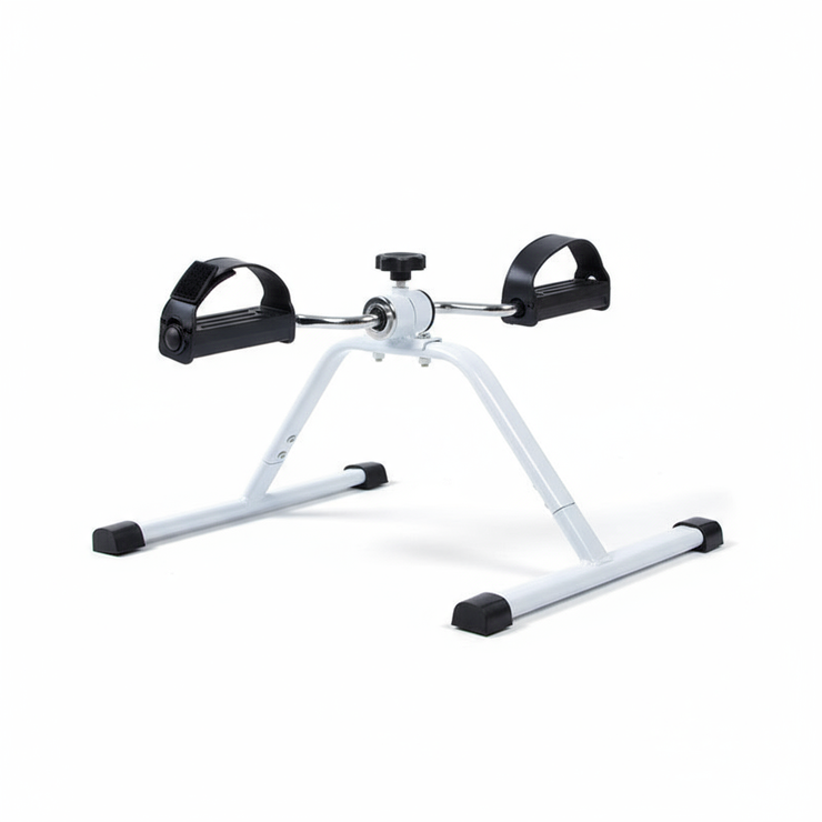 Portable pedal exerciser with adjustable resistance