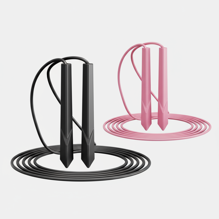 Premium soft rubber jump rope with ergonomic handles