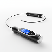 Smart digital jump rope with LCD calorie counter